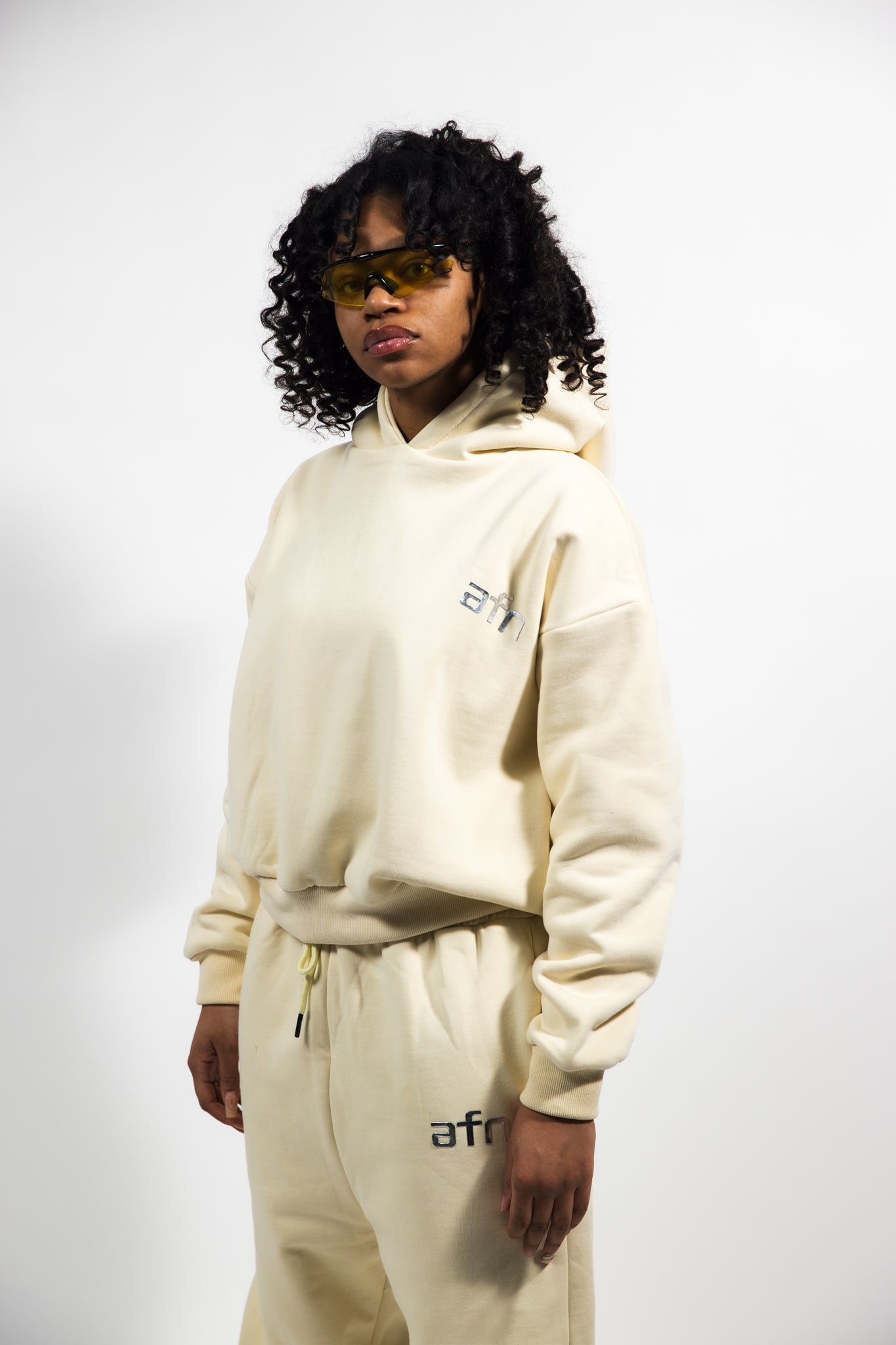 AFN Core Heavyweight Hoodie – Cream
